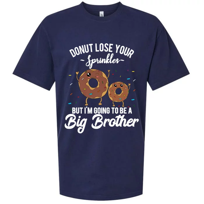 I'm Going To Be A Big Brother Birth Baby Announcement Donut Sueded Cloud Jersey T-Shirt