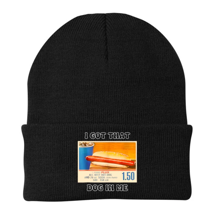 I Got That Dog In Me Funny Hot Dogs Combo Knit Cap Winter Beanie