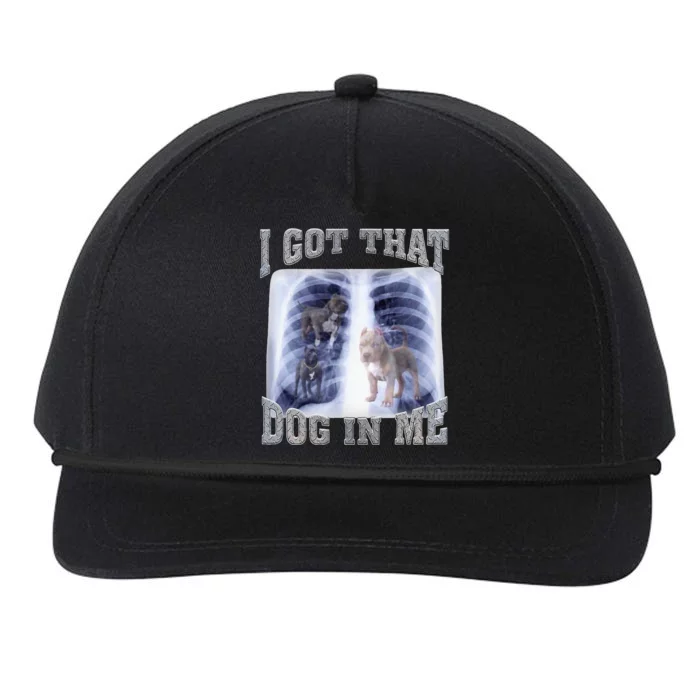 I Got That Dog In Me Xray Meme Snapback Five-Panel Rope Hat