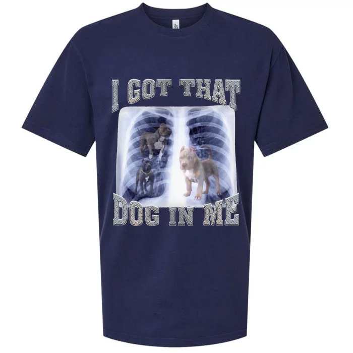 I Got That Dog In Me Xray Meme Sueded Cloud Jersey T-Shirt