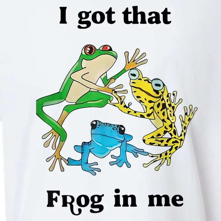 I Got That Frog In Me Funny Sueded Cloud Jersey T-Shirt