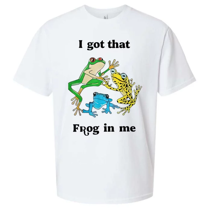 I Got That Frog In Me Funny Sueded Cloud Jersey T-Shirt