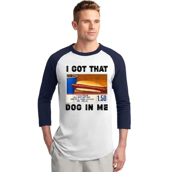 I Got That Dog In Me Funny Baseball Sleeve Shirt