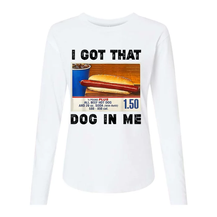 I Got That Dog In Me Funny Womens Cotton Relaxed Long Sleeve T-Shirt