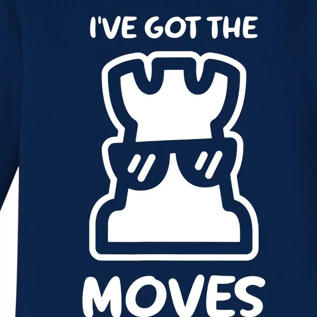 I Got The Moves Chess Baby Long Sleeve Bodysuit