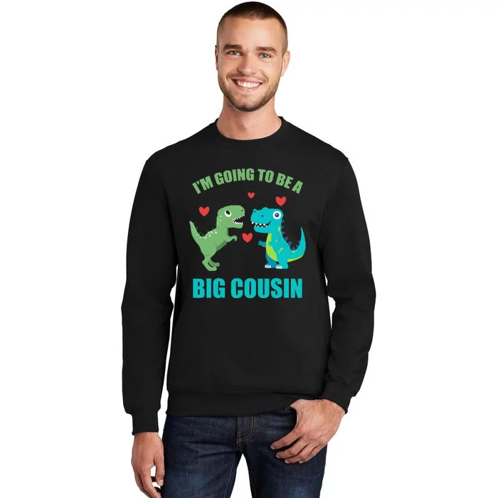 I'm Going To Be A Big Cousin Dinosaur Lovers Sweatshirt