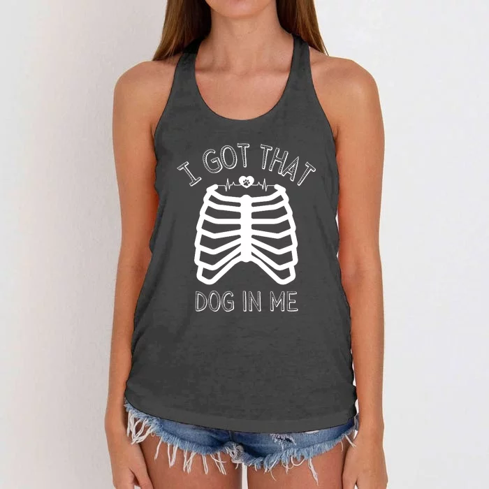 I Got That Dog In Me Women's Knotted Racerback Tank