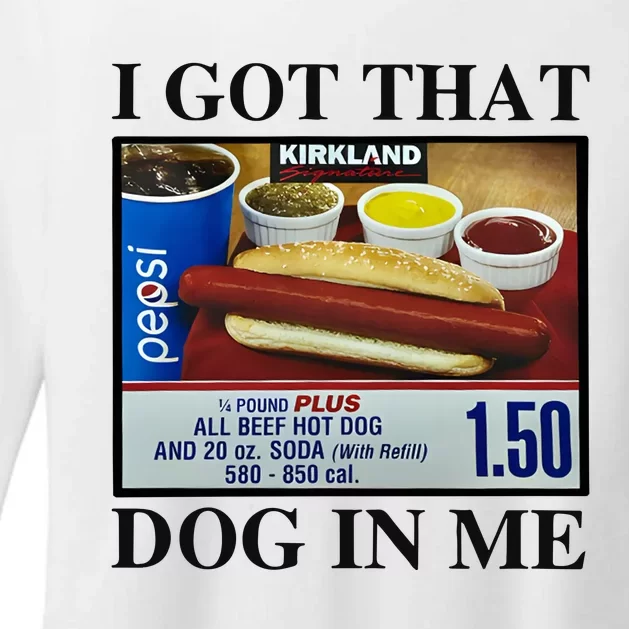 I Got That Dog In Me Costco Hot Dog Womens CVC Long Sleeve Shirt