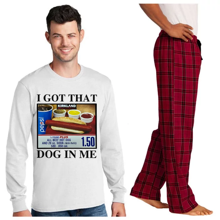 I Got That Dog In Me Costco Hot Dog Long Sleeve Pajama Set