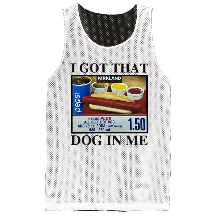 I Got That Dog In Me Costco Hot Dog Mesh Reversible Basketball Jersey Tank