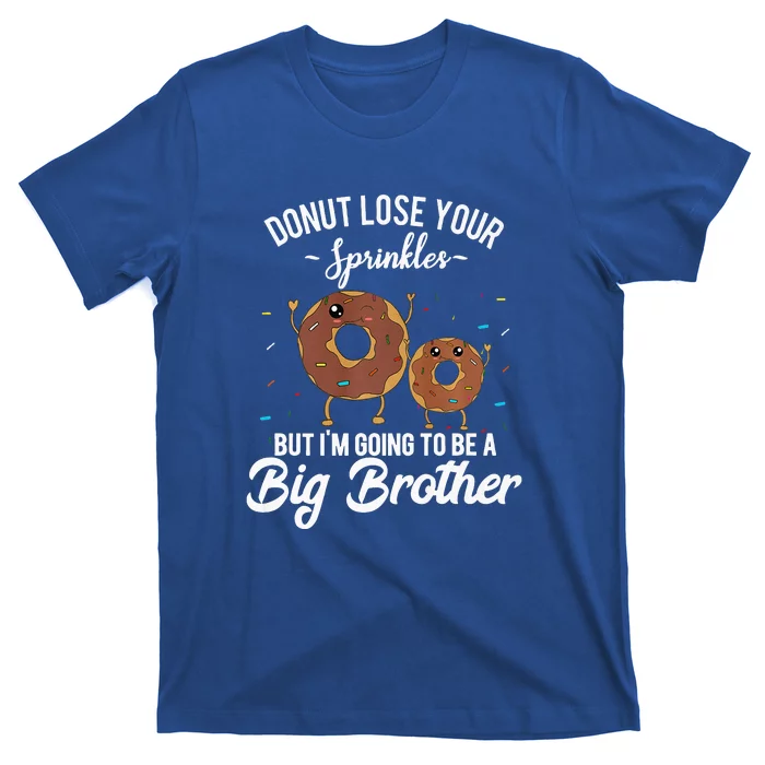 I'm Going To Be A Big Brother Birth Baby Announcement Donut T-Shirt