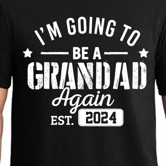 Im Going To Be A Grandad Again Est 2024 Promoted To Grandpa Meaningful Gift Pajama Set