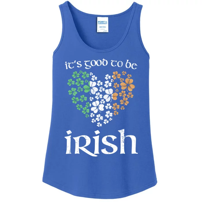 It's Good To Be Irish Ireland Flag Shamrock St Patrick's Day Gift Ladies Essential Tank