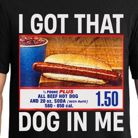 I Got That Dog In Me Funny Hotdogs Combo 4th Of July Dad Mom Pajama Set