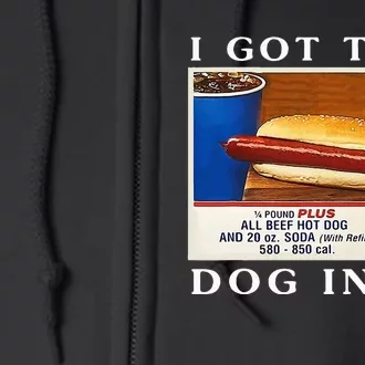 I Got That Dog In Me Funny Hot Dogs Combo Full Zip Hoodie