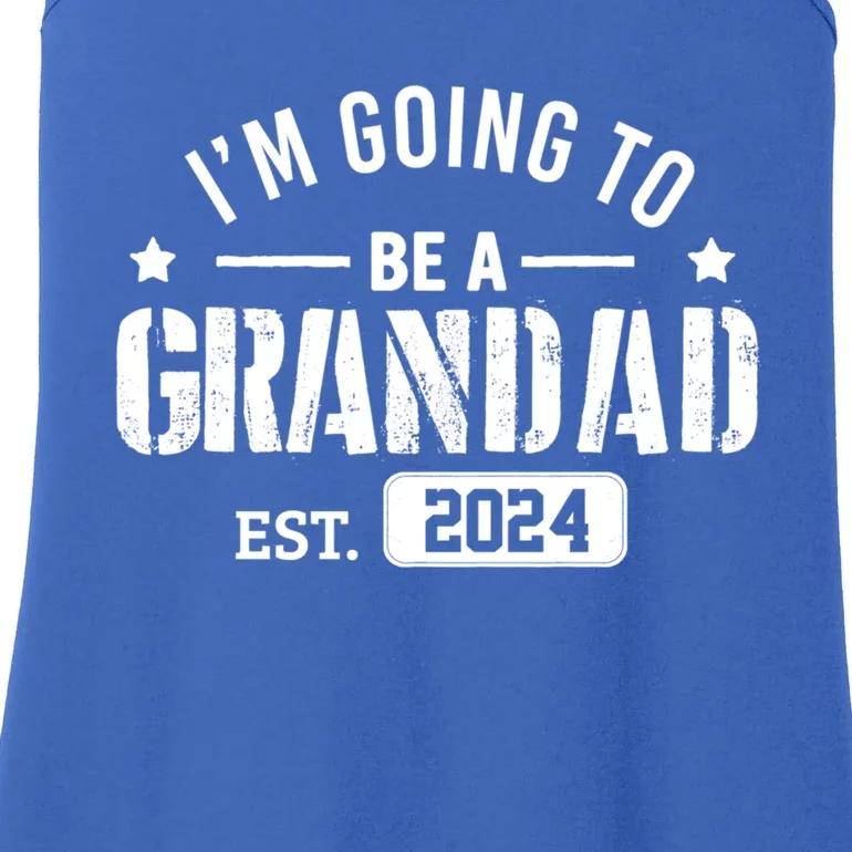 Im Going To Be A Grandad Est 2024 Funny Gift Promoted To Grandpa Great Gift Ladies Essential Tank