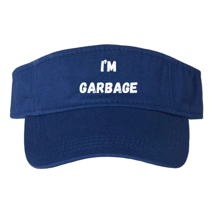 IM Garbage Trump 2024 Trump Supporter Garbage Valucap Bio-Washed Visor