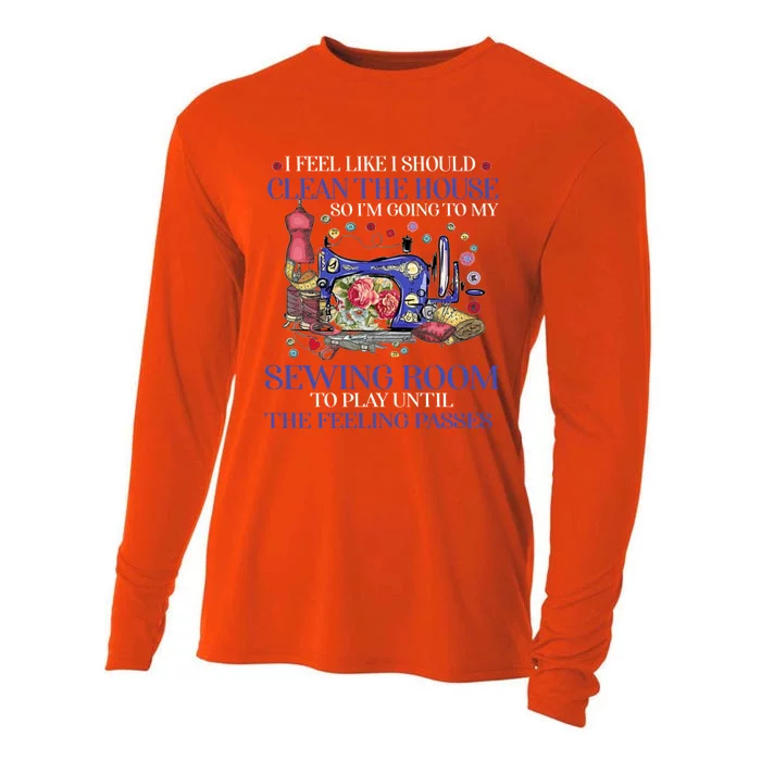 Im Going To My Sewing Room Perfect Tee For Sewing Lovers Cute Gift Cooling Performance Long Sleeve Crew