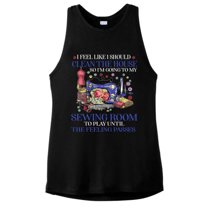 Im Going To My Sewing Room Perfect Tee For Sewing Lovers Cute Gift Ladies Tri-Blend Wicking Tank