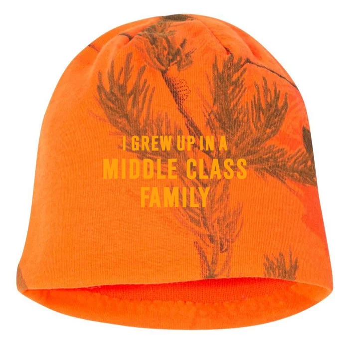 I Grew Up In A Middle Class Family Kati - Camo Knit Beanie