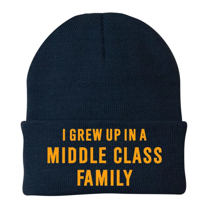 I Grew Up In A Middle Class Family Knit Cap Winter Beanie