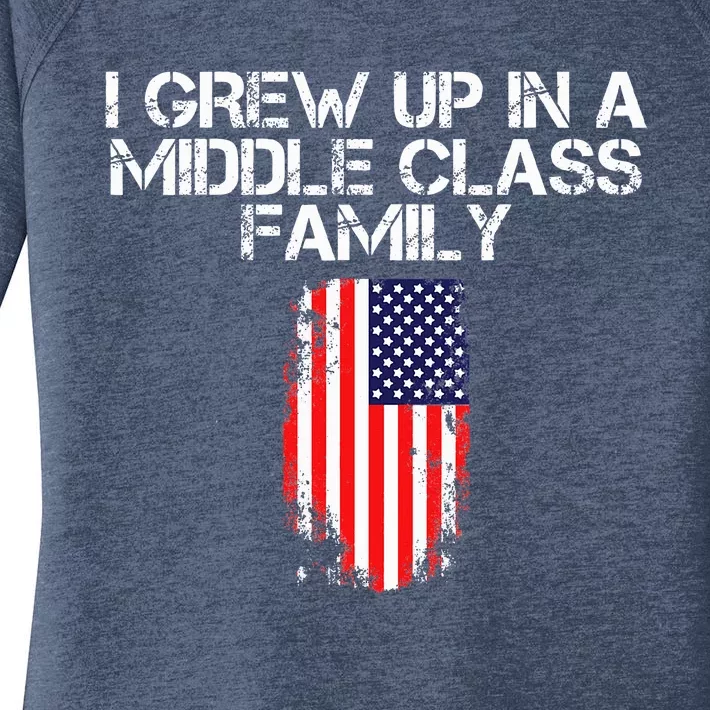 I Grew Up In A Middle Class Family Women's Perfect Tri Tunic Long Sleeve Shirt