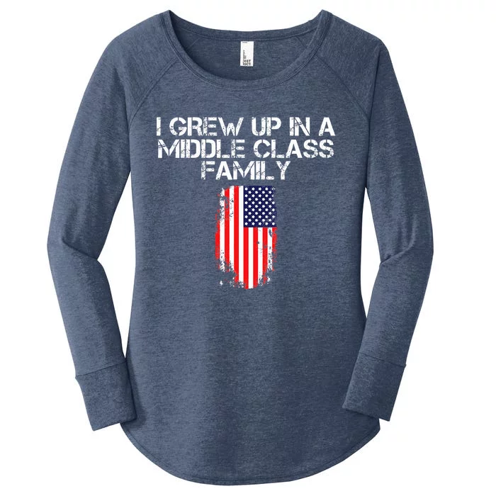 I Grew Up In A Middle Class Family Women's Perfect Tri Tunic Long Sleeve Shirt