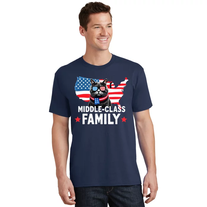 I Grew Up In A Middle Class Family Kamala Harris 2024 T-Shirt