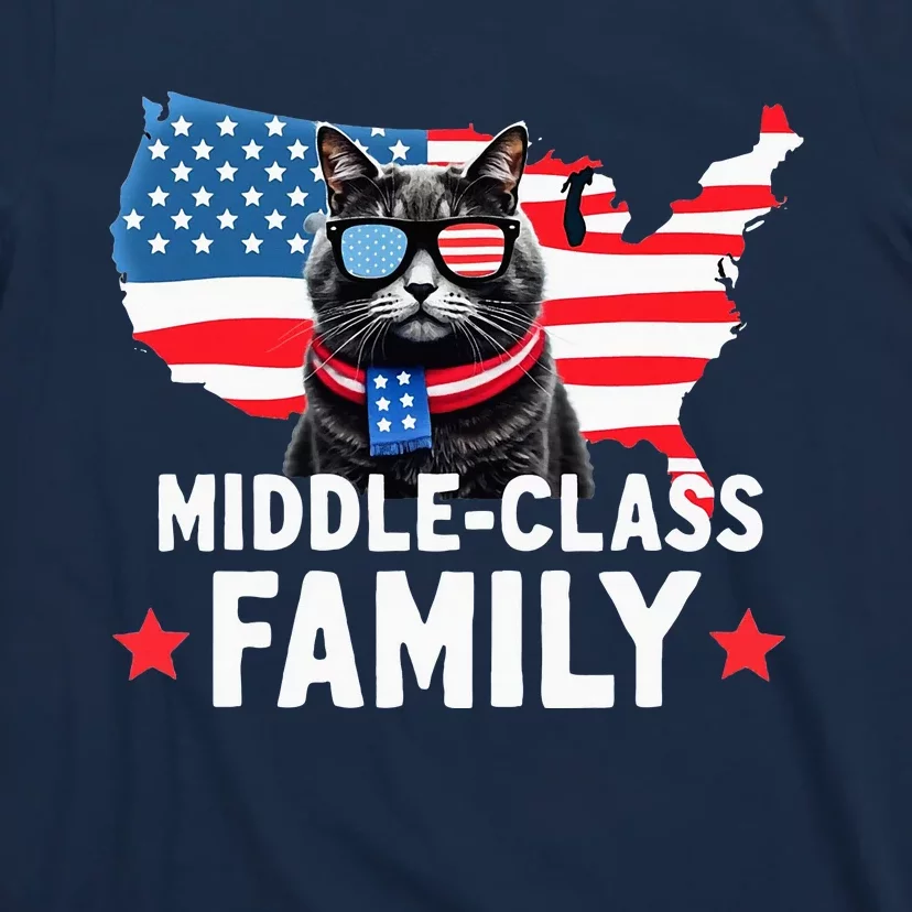 I Grew Up In A Middle Class Family Kamala Harris 2024 T-Shirt