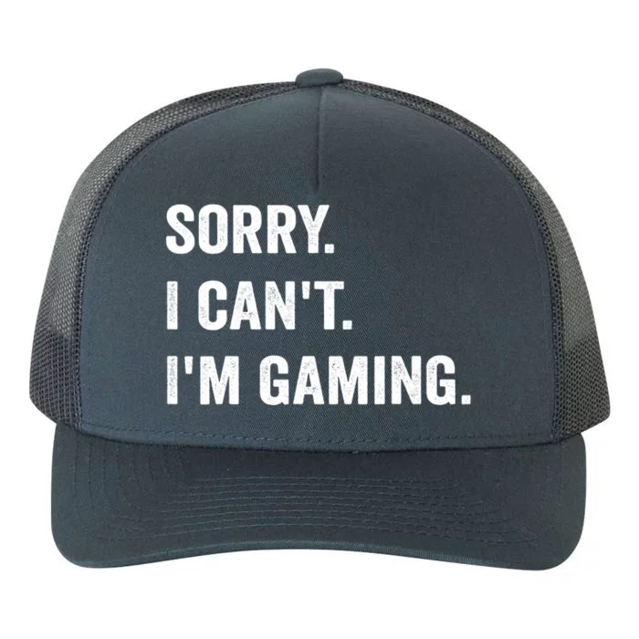 I'm Gaming Video Games Funny Gamer Gift For Teen Yupoong Adult 5-Panel Trucker Hat