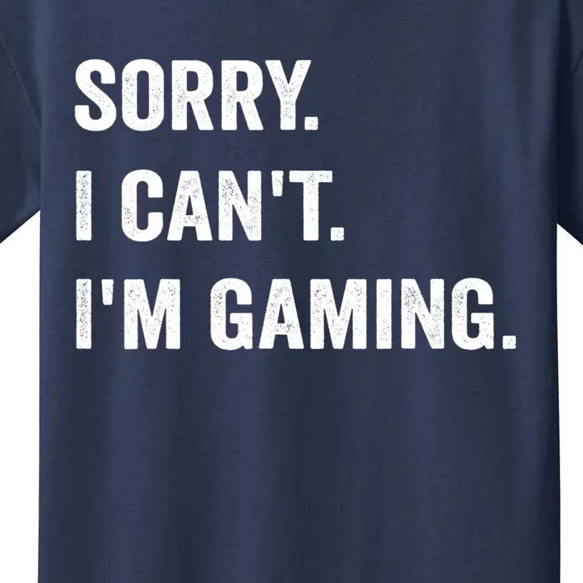 I'm Gaming Video Games Funny Gamer Gift For Teen Kids T-Shirt