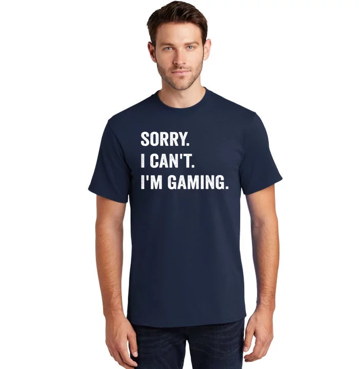 I'm Gaming Video Games Funny Gamer Gift For Boys Teen Tall T-Shirt