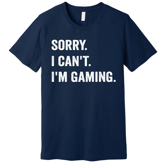 I'm Gaming Video Games Funny Gamer Gift For Boys Teen Premium T-Shirt