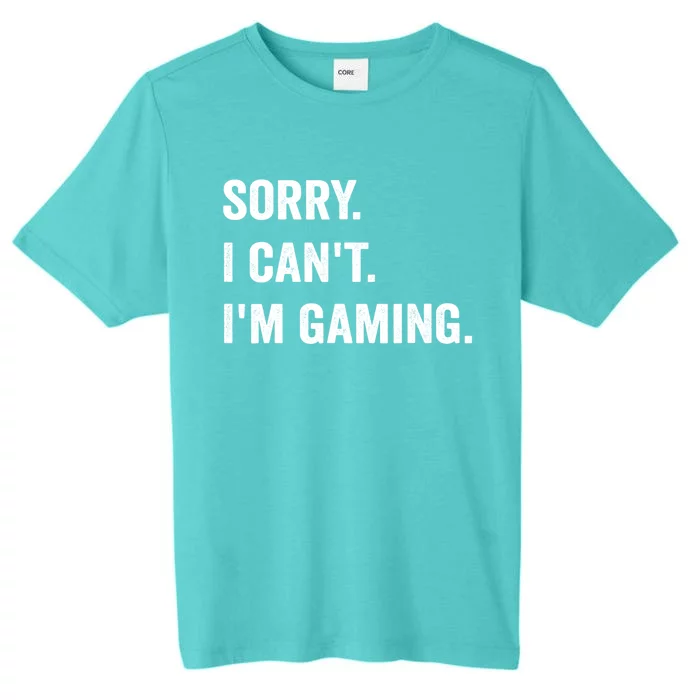 I'm Gaming Video Games Funny Gamer Gift For Boys Teen ChromaSoft Performance T-Shirt