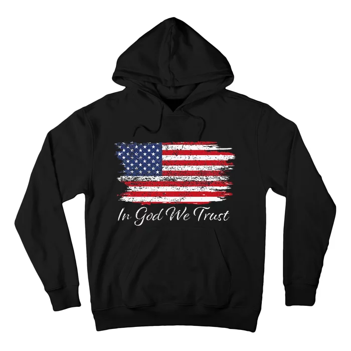 In God We Trust US Flag Patriotic Hoodie