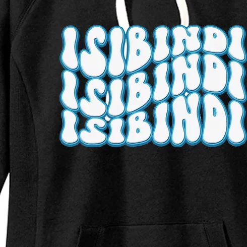 Isibindi Groovy Wavy Style School Spirit Wear Women's Fleece Hoodie