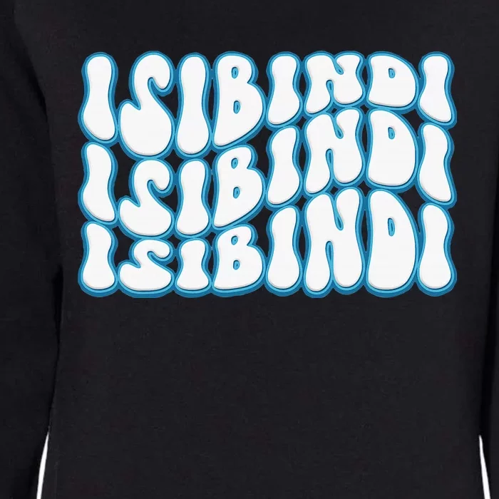 Isibindi Groovy Wavy Style School Spirit Wear Womens California Wash Sweatshirt