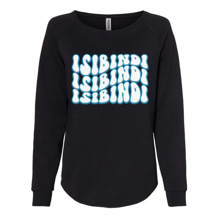 Isibindi Groovy Wavy Style School Spirit Wear Womens California Wash Sweatshirt