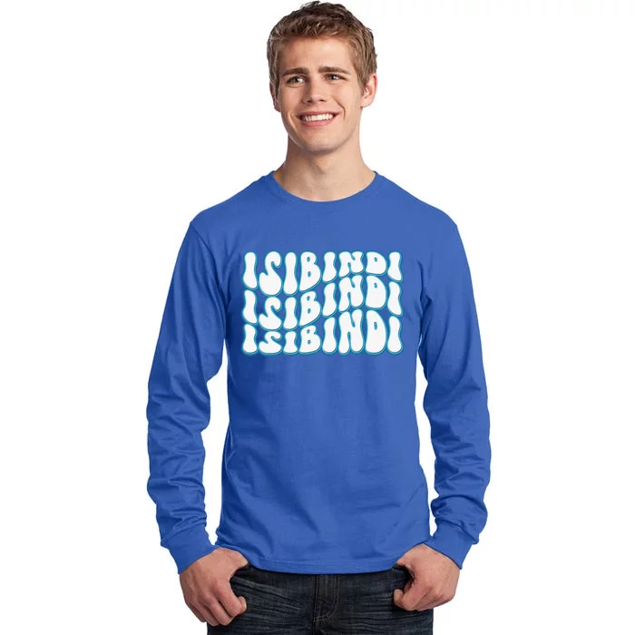 Isibindi Groovy Wavy Style School Spirit Wear Tall Long Sleeve T-Shirt