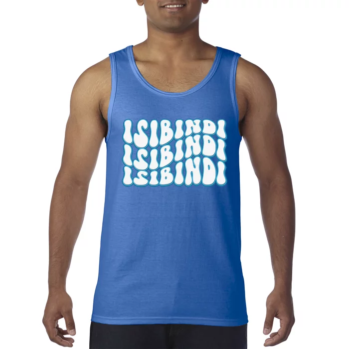 Isibindi Groovy Wavy Style School Spirit Wear Tank Top