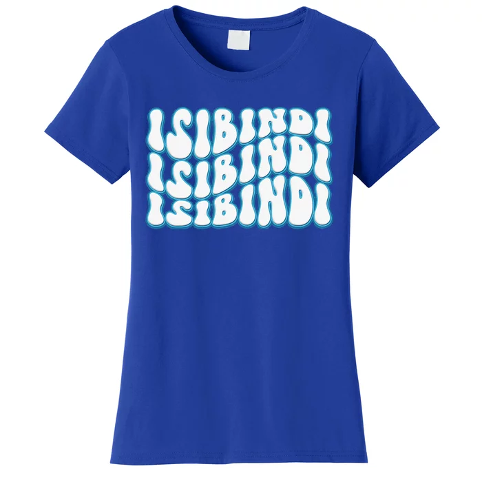 Isibindi Groovy Wavy Style School Spirit Wear Women's T-Shirt