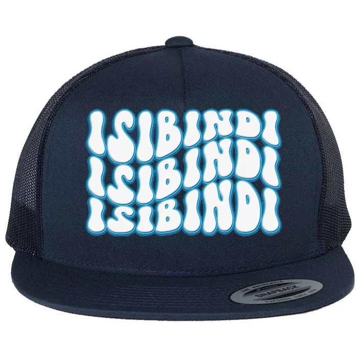 Isibindi Groovy Wavy Style School Spirit Wear Flat Bill Trucker Hat