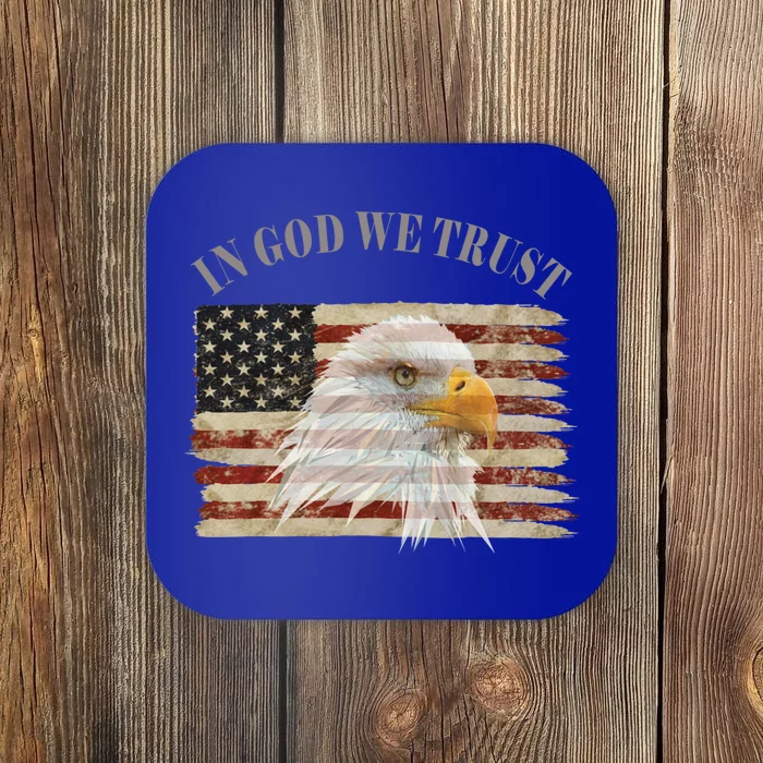 In God We Trust American Respect Gift Coaster