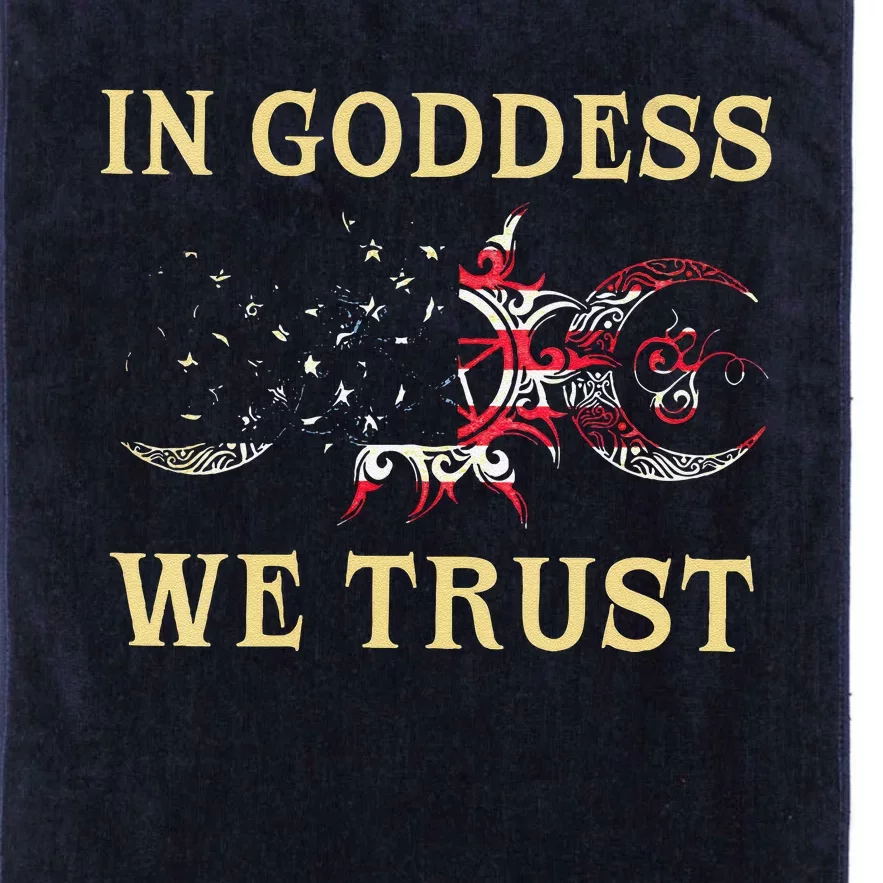 In Goddess We Trust Platinum Collection Golf Towel