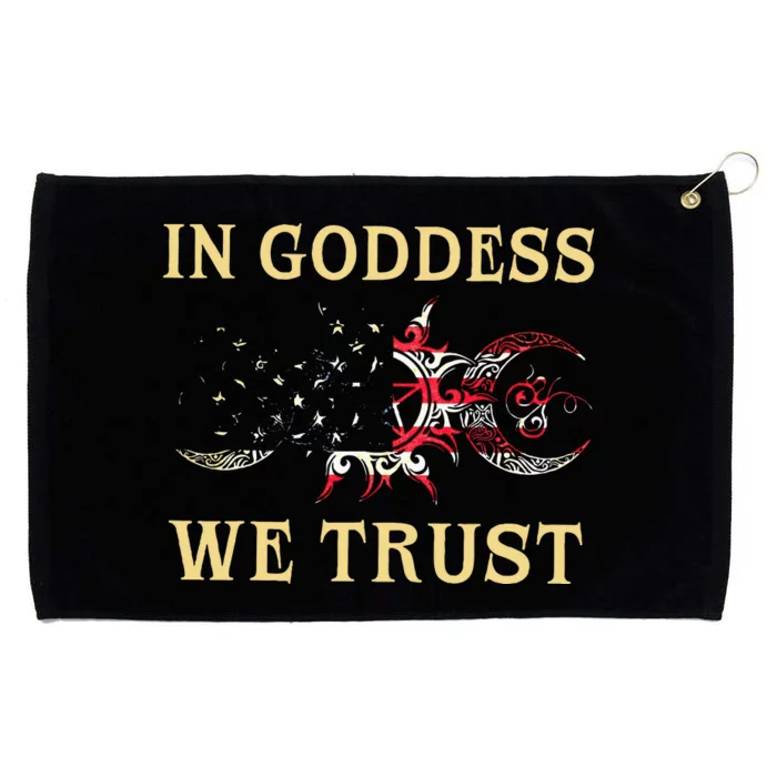 In Goddess We Trust Grommeted Golf Towel