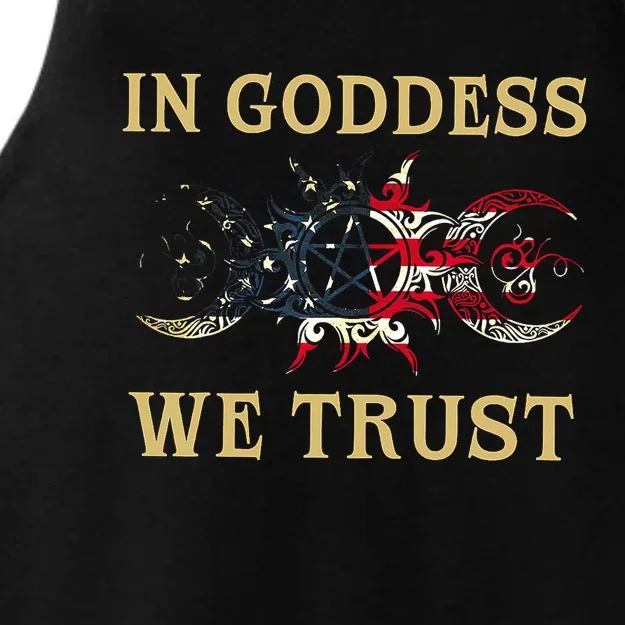 In Goddess We Trust Ladies Tri-Blend Wicking Tank