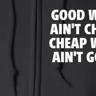 Iflyhigh Good Weed AinT Cheap Cheap Weed AinT Good Full Zip Hoodie