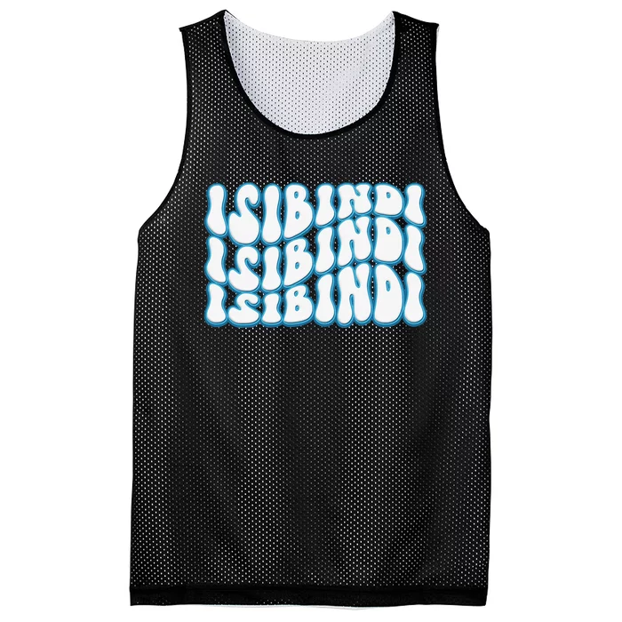 Isibindi Groovy Wavy Style School Spirit Wear Mesh Reversible Basketball Jersey Tank