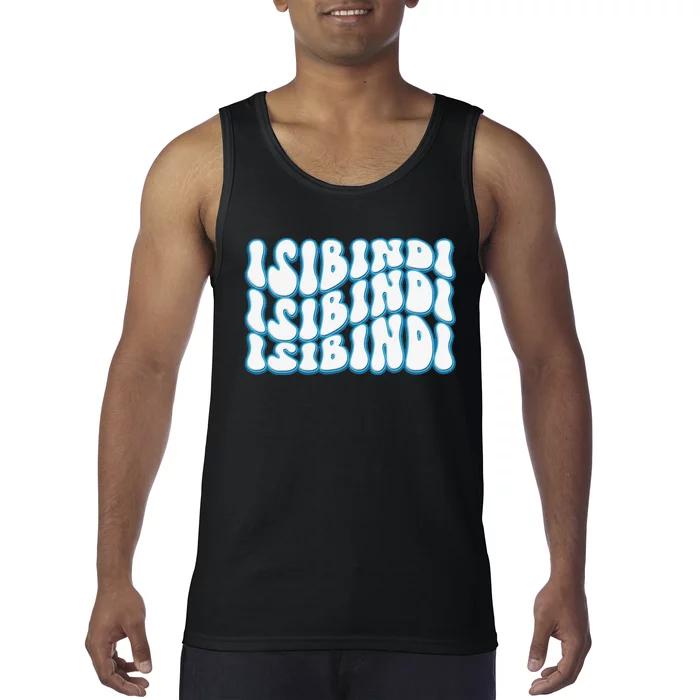 Isibindi Groovy Wavy Style School Spirit Wear Tank Top