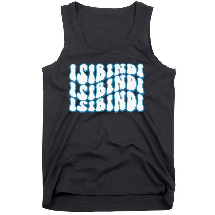 Isibindi Groovy Wavy Style School Spirit Wear Tank Top